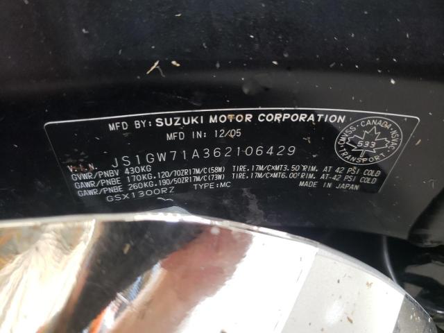 2006 SUZUKI GSX1300 R JS1GW71A362106429
