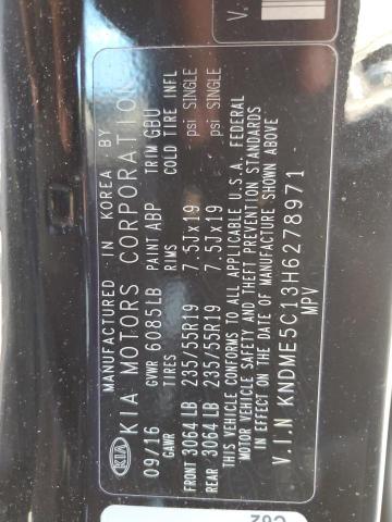KNDME5C13H6278971 KIA Sedona Sxl