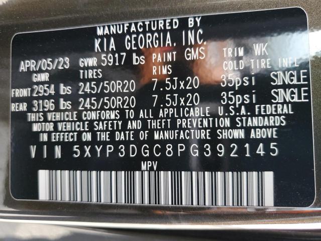 5XYP3DGC8PG392145 KIA Telluride Ex
