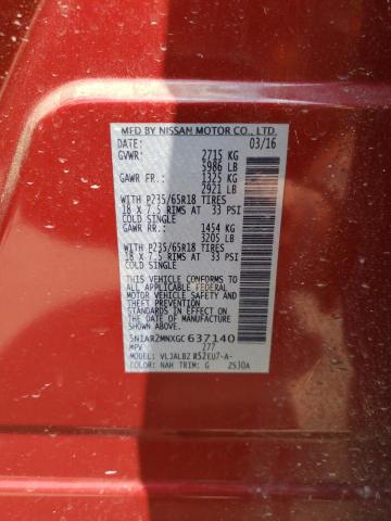 5N1AR2MNXGC637140 Nissan Pathfinder S