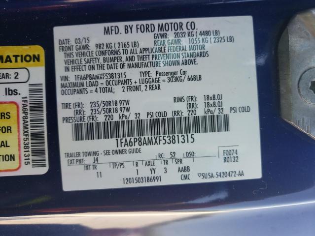 1FA6P8AMXF5381315 Ford MUSTANG