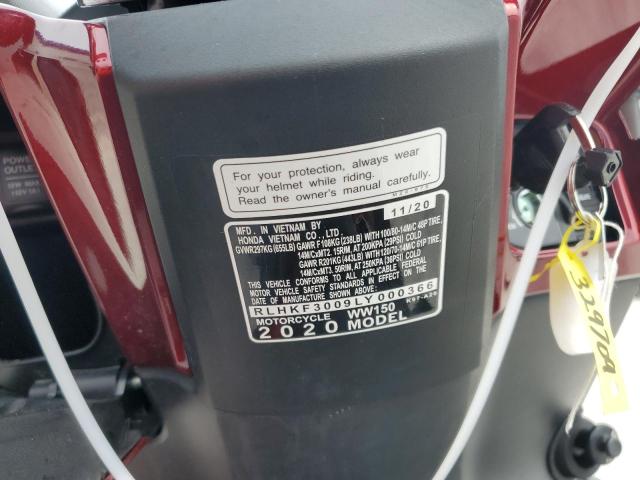 2020 HONDA WW150 RLHKF3009LY000366