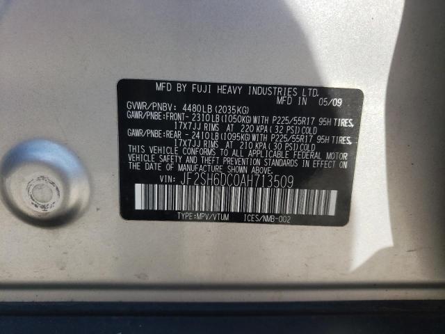 2010 Subaru Forester 2.5X Limited VIN: JF2SH6DC0AH713509 Lot: 69569493