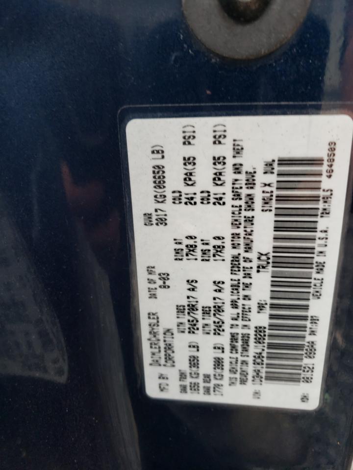 1D3HA18D64J109289 2004 Dodge Ram 1500 St