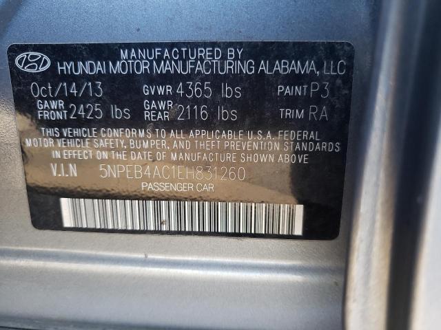 5NPEB4AC1EH831260 Hyundai SONATA GLS