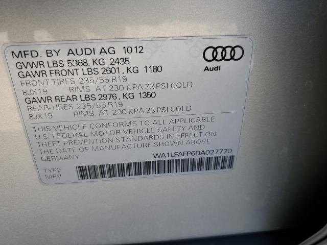 VIN WA1LFAFP6DA027770 2013 Audi Q5, Premium Plus no.12