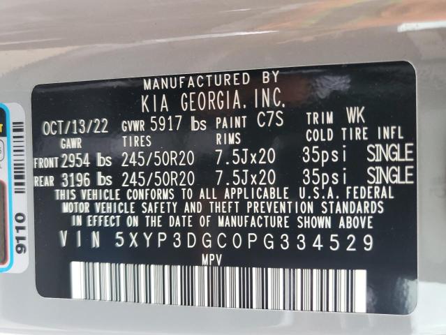 5XYP3DGC0PG334529 KIA Telluride Ex