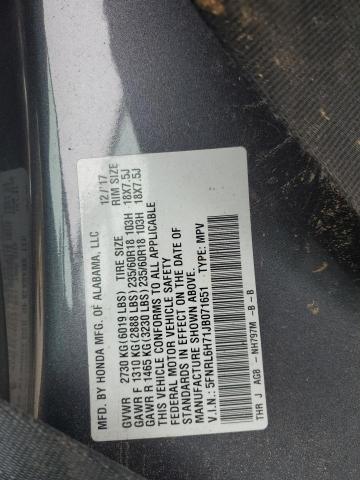 5FNRL6H71JB071651 | 2018 HONDA ODYSSEY EX