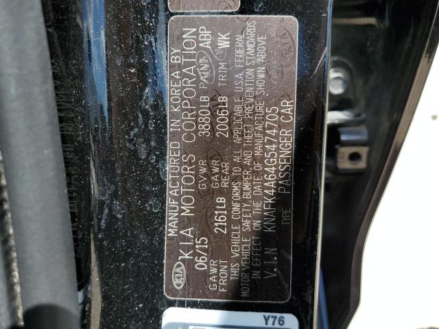 KNAFK4A64G5474705 KIA FORTE LX