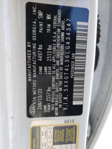 5XXGT4L36LG434347 KIA Optima Lx