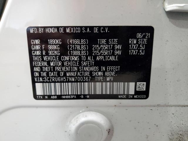 3CZRU6H57NM700367 Honda HR-V EX