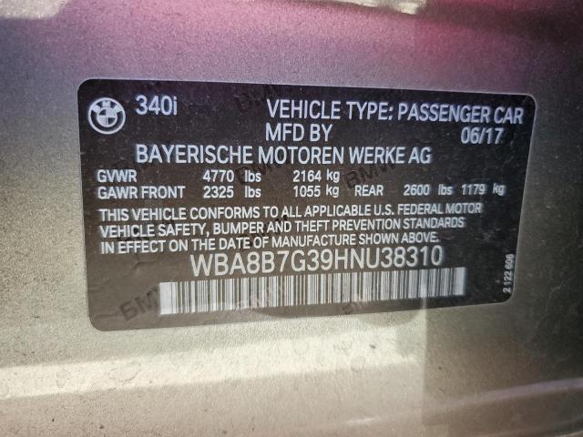WBA8B7G39HNU38310 BMW 340 XI