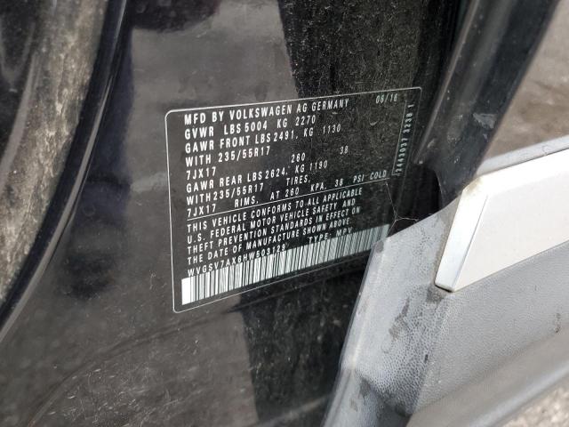 2017 VOLKSWAGEN TIGUAN WOL - WVGSV7AX6HW503129