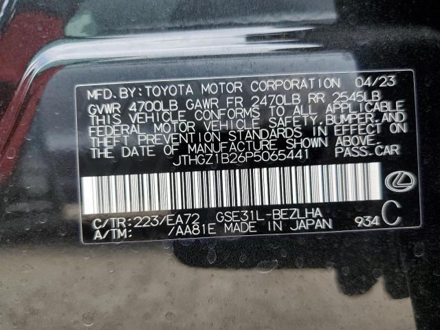 2023 LEXUS IS 350 F S JTHGZ1B26P5065441