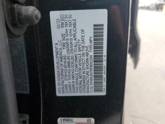 5FNRL6H76PB052294 Honda Odyssey Sp  10