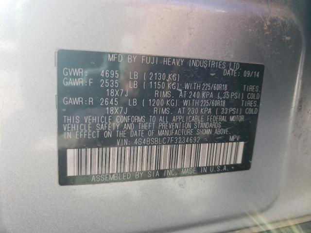 4S4BSBLC7F3234692 Subaru Outback 2.5i Limited