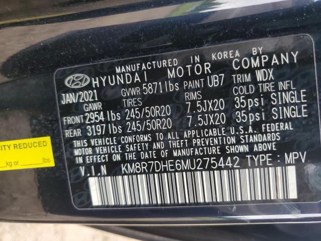 KM8R7DHE6MU275442 Hyundai Palisade C 13