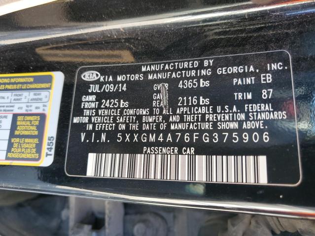 5XXGM4A76FG375906 KIA Optima Lx