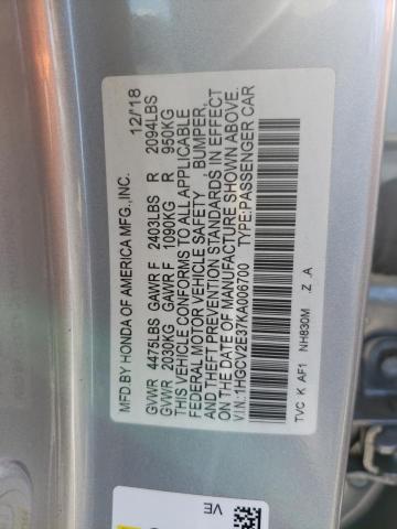 1HGCV2E37KA006700 Honda Accord SPO 12