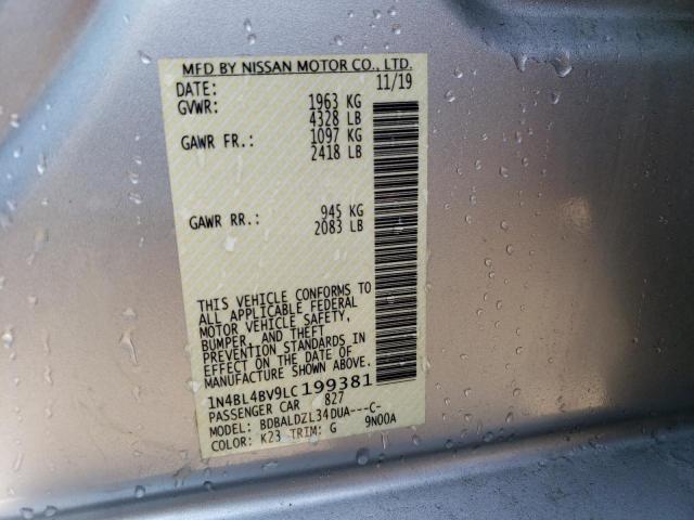1N4BL4BV9LC199381 Nissan ALTIMA S