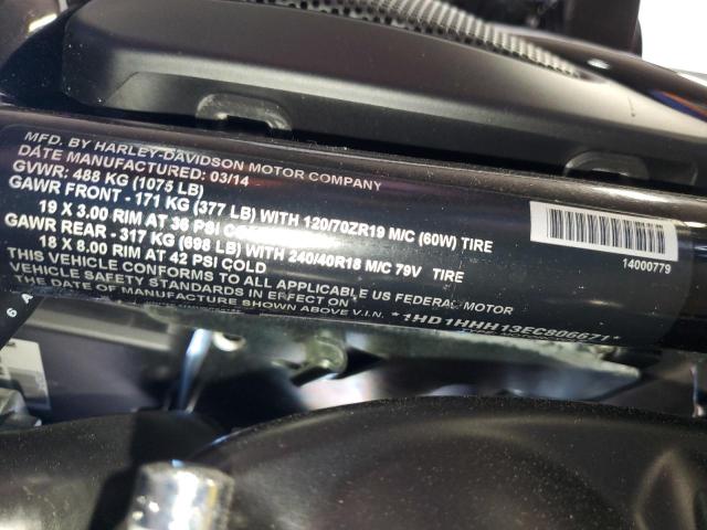 2014 HARLEY-DAVIDSON VRSCDX NIG - 1HD1HHH13EC806671