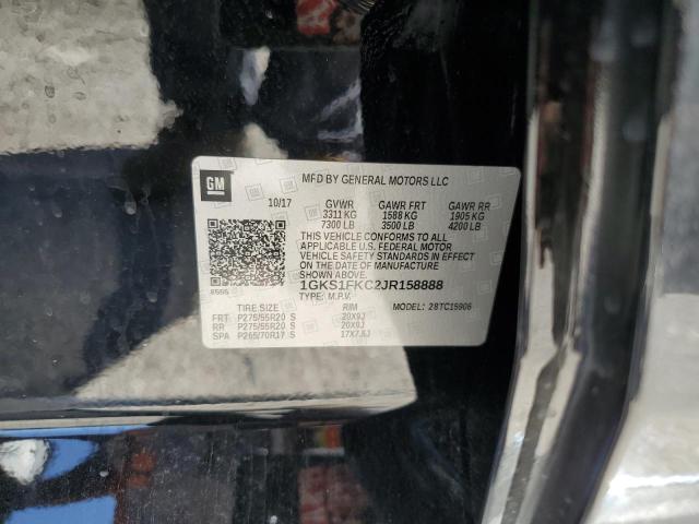 1GKS1FKC2JR158888 GMC Yukon Xl C1500 Sle