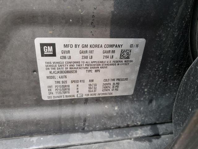 KL4CJASB3GB669239 Buick Encore