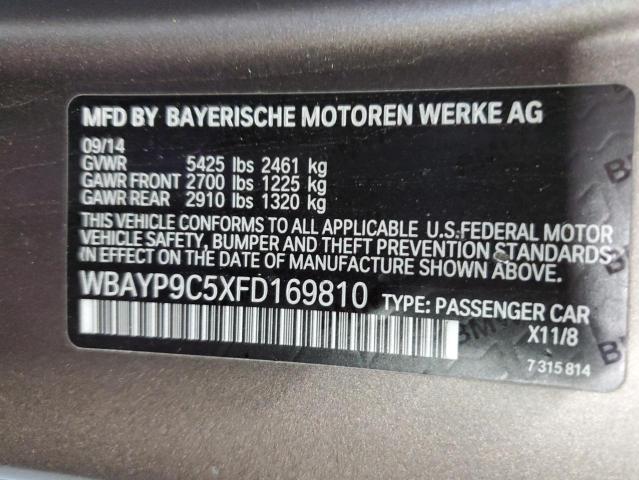 2015 BMW 650 I - WBAYP9C5XFD169810