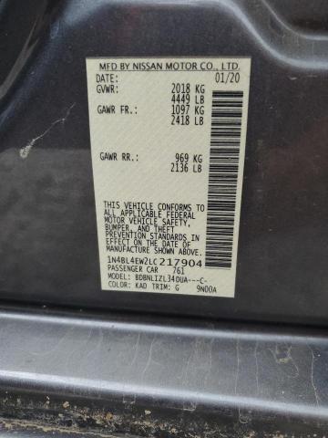 1N4BL4EW2LC217904 Nissan ALTIMA SL