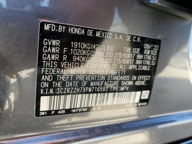 3CZRZ2H7XPM716593 Honda Hr-v Exl