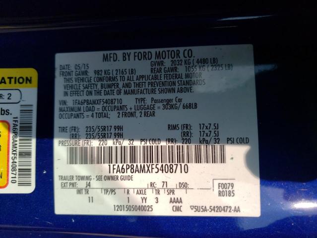 1FA6P8AMXF5408710 Ford MUSTANG