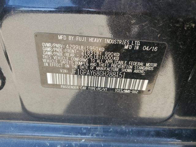 JF1GPAY68GH288151 Subaru Impreza Sport Limited
