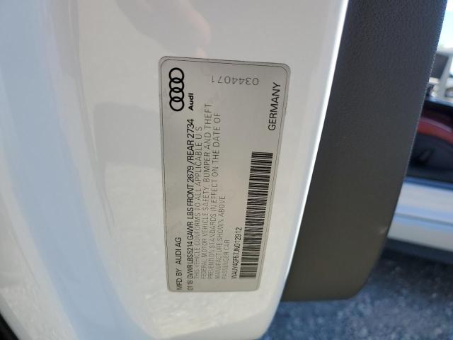 2018 AUDI S5 PREMIUM - WAUY4GF57JN012912