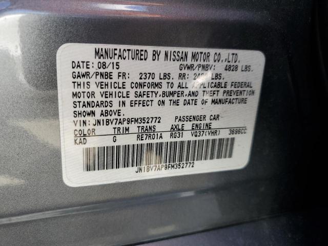 JN1BV7AP9FM352772 Infiniti Q50 BASE
