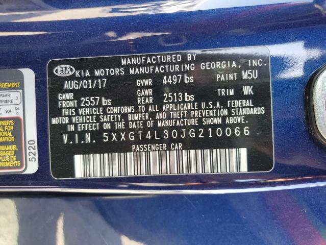 5XXGT4L30JG210066 KIA Optima Lx