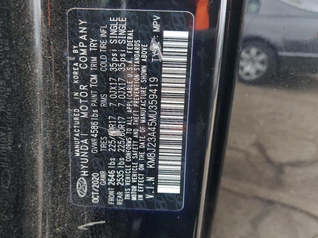 2021 HYUNDAI TUCSON SE - KM8J23A45MU359419