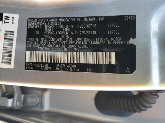 VIN 5TDGZRAHXLS025616 2020 Toyota Highlander, Xle no.13