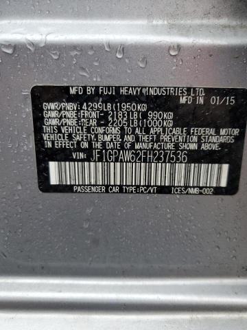 JF1GPAW62FH237536 Subaru Impreza Sport Limited