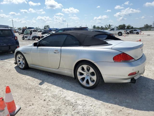 VIN: WBAEK13597CN81937 Auction: COPART Lot: 67999543 Location: FL - PUNTA GORDA SOUTH WBAEK13597CN81937 BMW 6 SERIES 2007 SILVER Photo 2