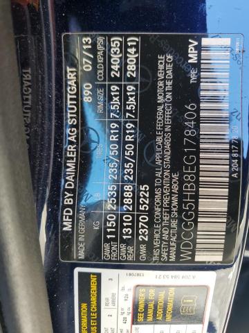 WDCGG5HB8EG178406 Mercedes-Benz GLK 350