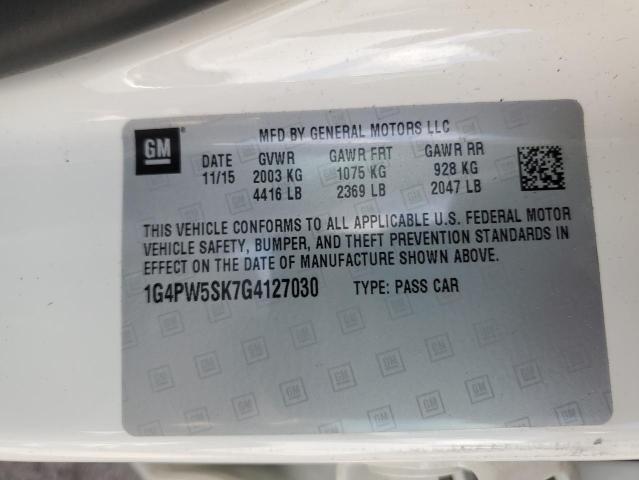 1G4PW5SK7G4127030 Buick Verano Sport Touring