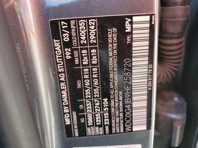 WDC0G4JB9HF258720 Mercedes-Benz GLC 300