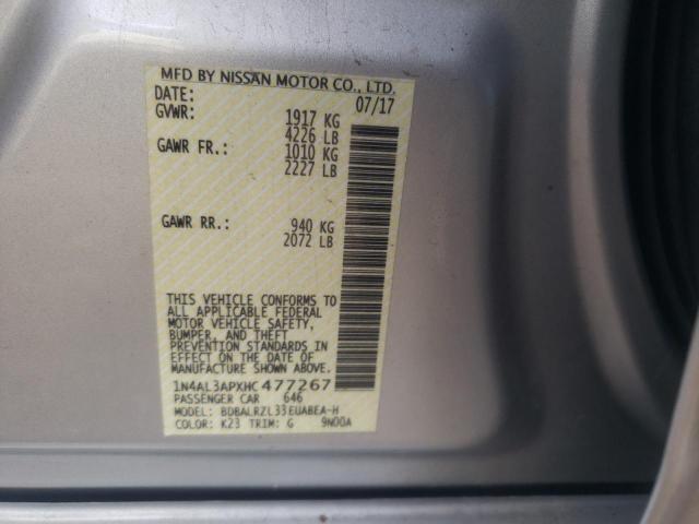2017 NISSAN ALTIMA 4D 1N4AL3APXHC477267