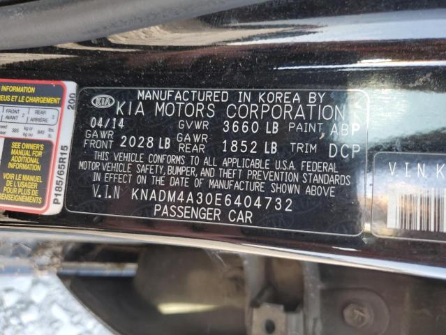 KNADM4A30E6404732 KIA RIO LX