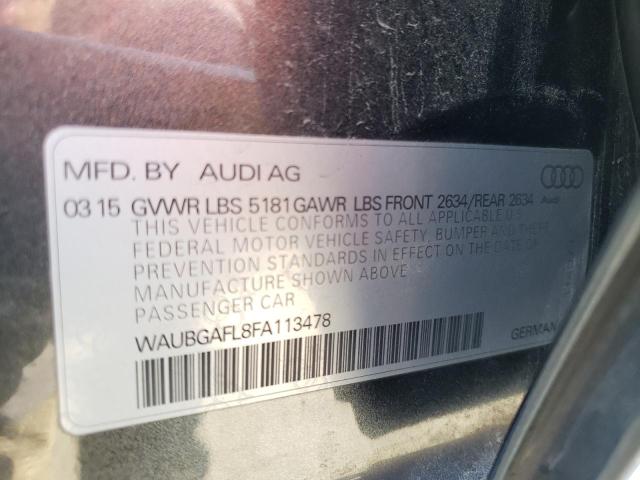 WAUBGAFL8FA113478 Audi S4 Premium Plus