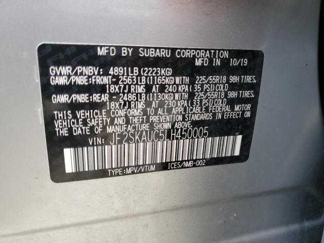 JF2SKAUC5LH450005 Subaru Forester Limited