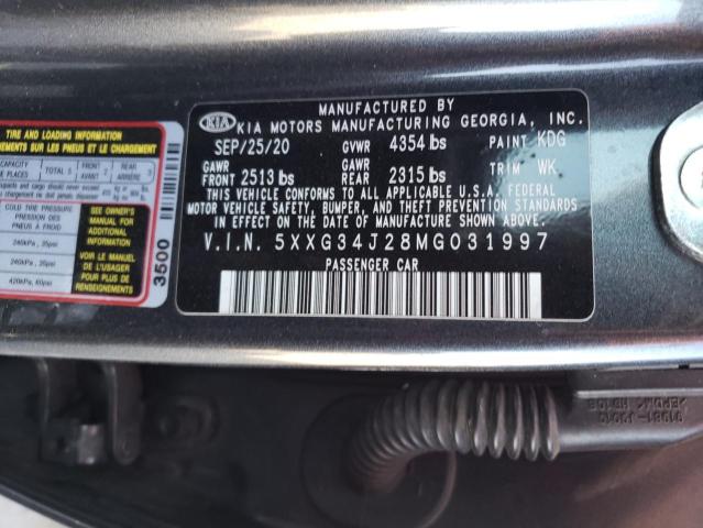 5XXG34J28MG031997 KIA K5 EX