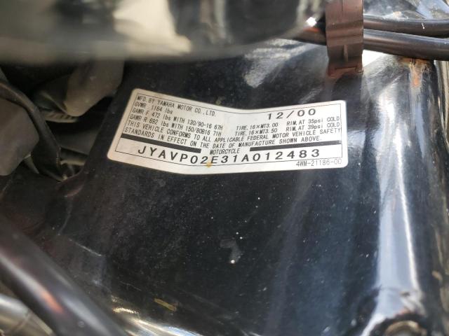 2001 YAMAHA XV1600 AL JYAVP02E31A012483