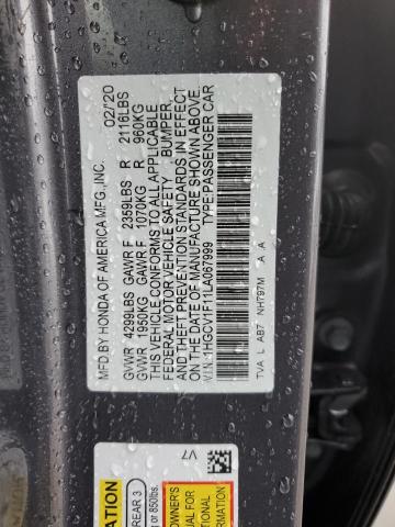 1HGCV1F11LA067999 | 2020 HONDA ACCORD LX