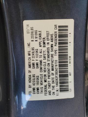 1HGCR2F36EA278730 Honda ACCORD LX